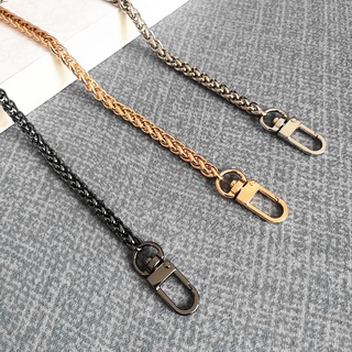 Dây Xích Đeo Túi Xách Bằng Kim Loại Gọn Nhẹ Màu Vàng / Bạc Thay Thế diy Đen