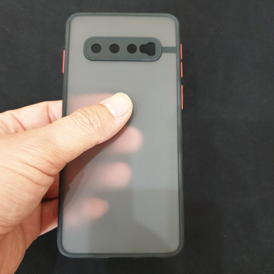 [Mã ELFLASH5 giảm 20K đơn 50K] Ốp nhám viền cao su bảo vệ camera Samsung Galaxy S10