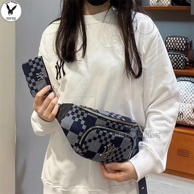 Túi đeo chéo caro MLB