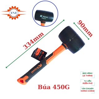 Búa Cao Su 2 Đầu Kapusi Nhật Bản 450G - Búa 2 Đầu Tròn