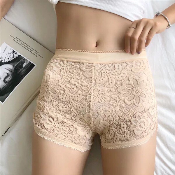 [HOT] Quần đùi ren mặc váy Mặc Trong Kiểu Hoa Cúc