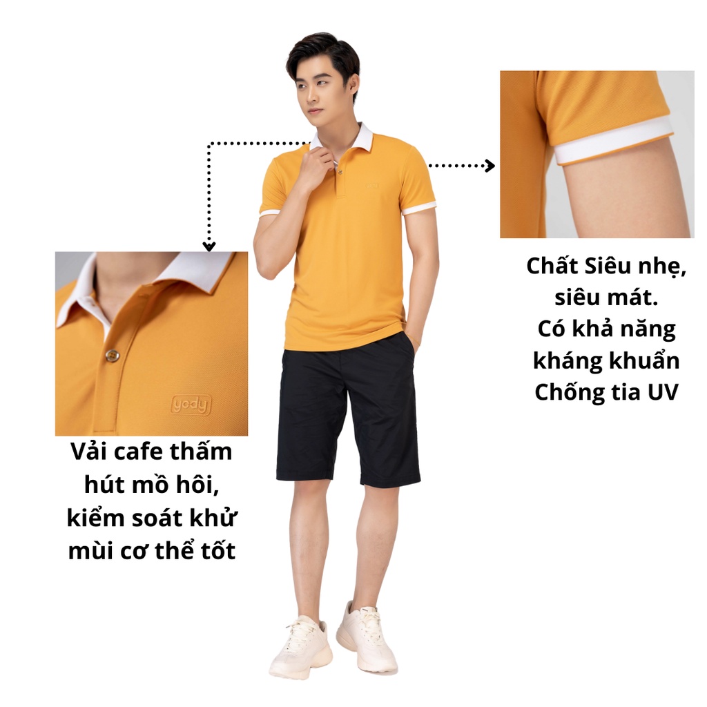 Áo Thun Polo Nam Yody Cafe Chính Hãng Basic, Áo Phông Cổ Bẻ Tay Ngắn Cao Cấp APM3635