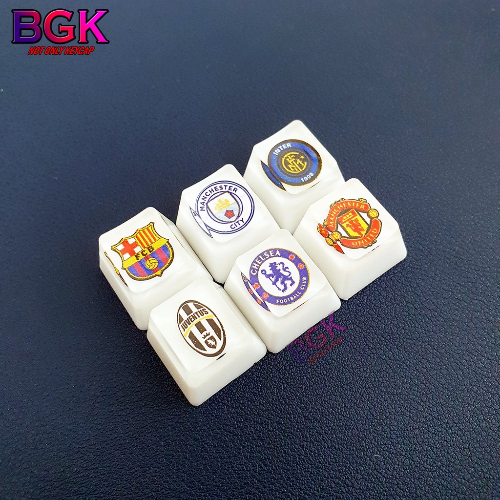 Keycap Artisan nút bàn phím cơ LOGO các CLB Đội Bóng NGoại Hạng OEM Profile Chất Liệu Resin