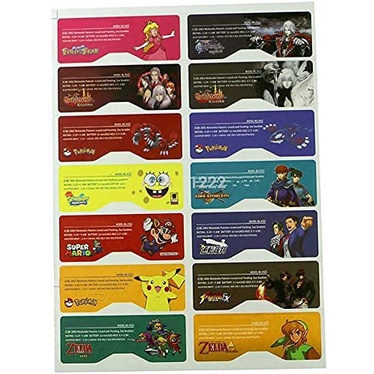 1set  Nhãn Dán Bảng Tên Cho Nintendo Game boy Advance SP GBA SP Console