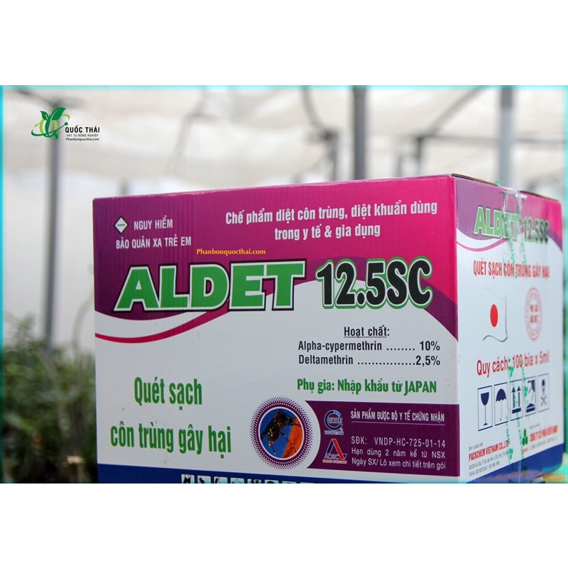 Chế Phẩm Diệt Muỗi,Nhúng Mùng Màn ALDET 12.5SC (5ml)