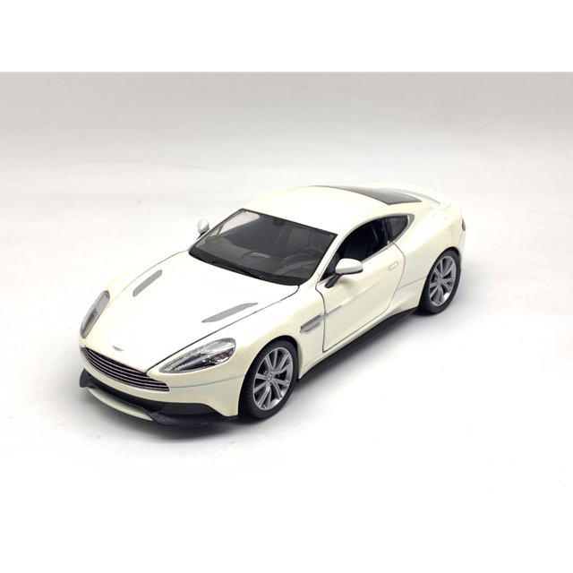 Xe Mô Hình Aston Martin Vanquish 1:24 Welly ( Trắng ngà )