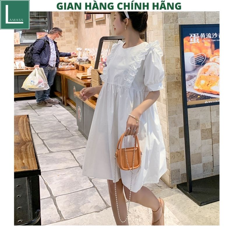 Váy babydoll đôi bạn thân kiểu dáng hàn quốc ulzzang ,đầm công chúa tiểu thư bánh bèo dễ thương -LAMASS