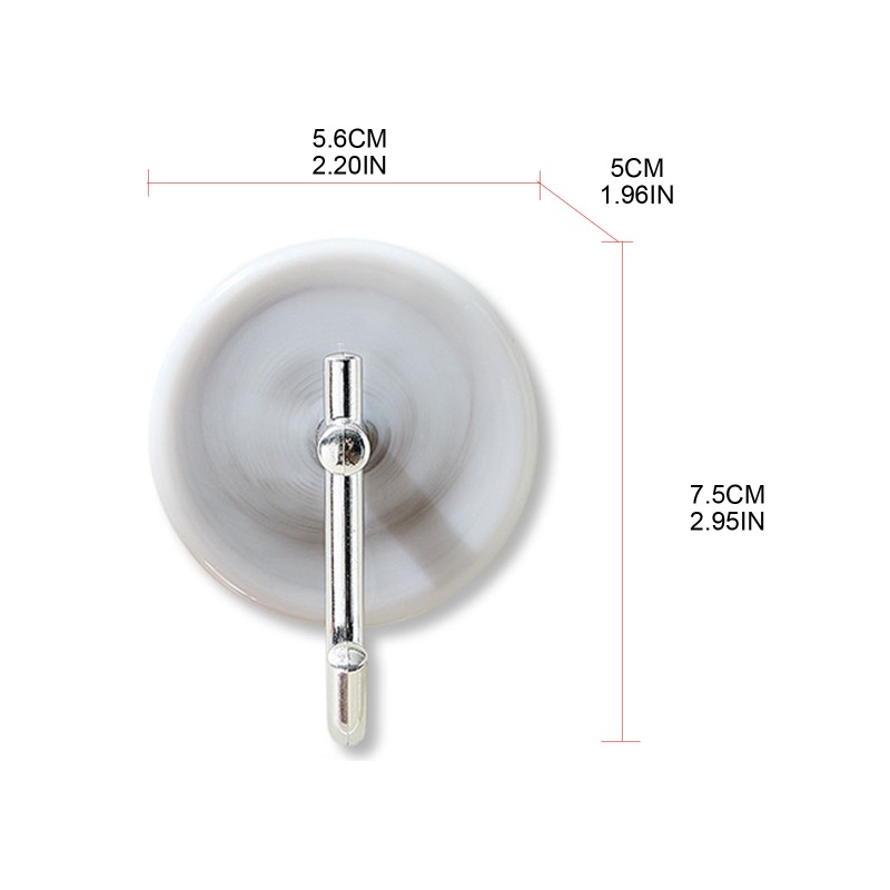 Set 2 Móc Treo Đồ Dán Tường Hình Chữ J Sang Trọng Chống Ẩm Mốc