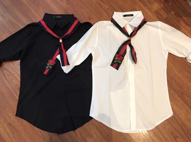 Sơ mi trắng cổ đức