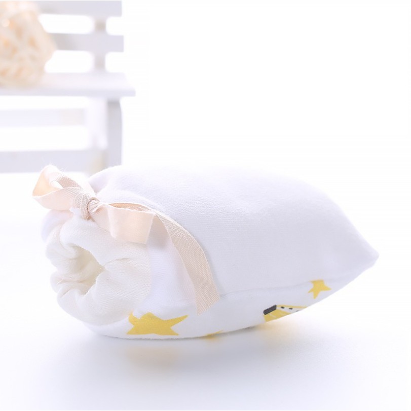 Bao tay cho bé sơ sinh, vải cotton 100% cao cấp có dây buộc