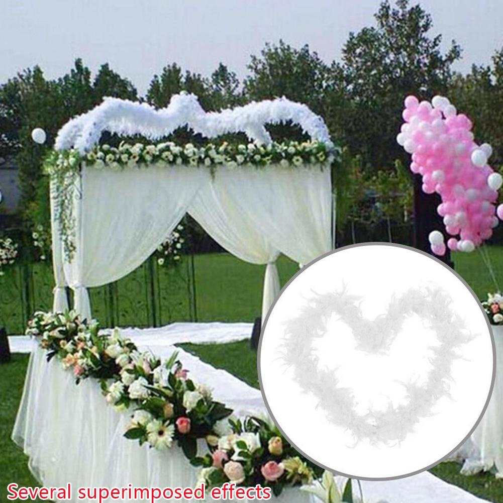 Dây Ruy Băng Lông Vũ Trắng Dài 2M O7H3 Trang Trí Giáng Sinh