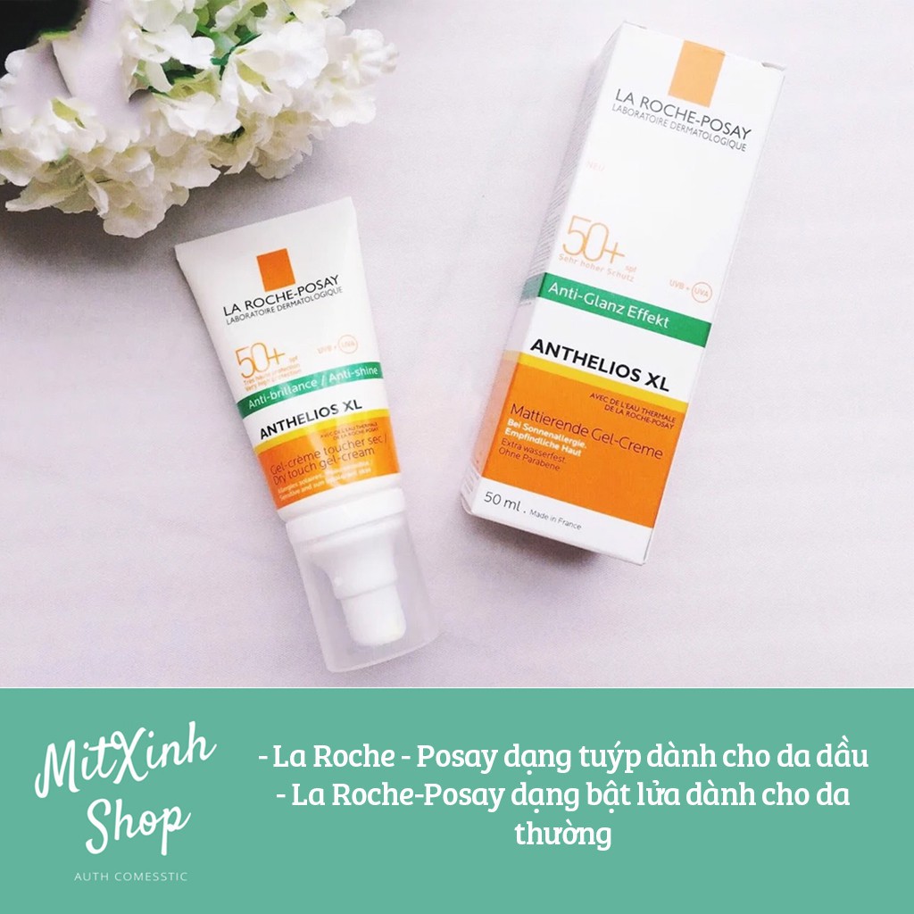 Kem chống nắng La Roche Anthelios SPF50+ (UVB + UVA) Cho Da Dầu &amp; Da Thường 50ml - Cam kết hàng chính hãng