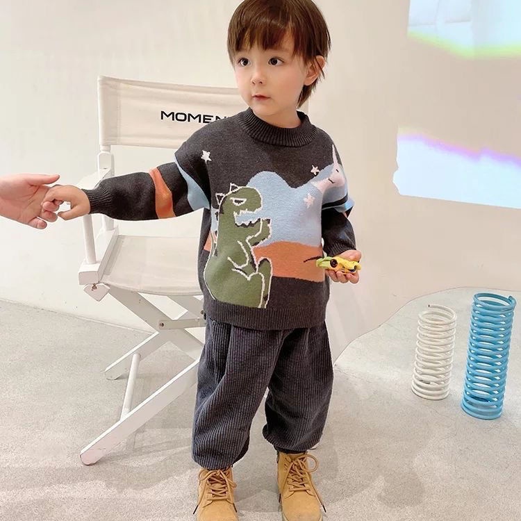 Quần dài vải nhung dày thời trang thu đông cho bé