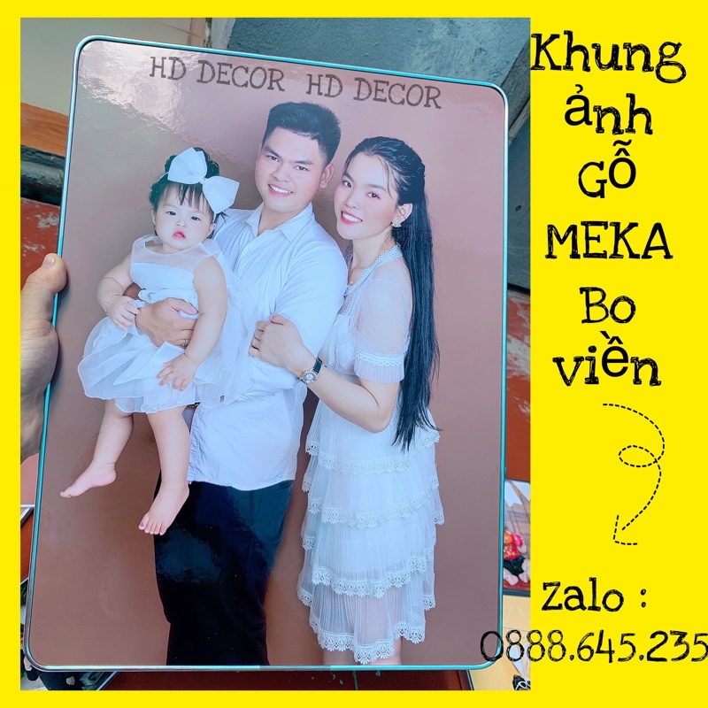 [FREESHIP] Khung ảnh MEKA ép gỗ cỡ 30x40cm treo tường in theo yêu cầu, khung tranh treo tường