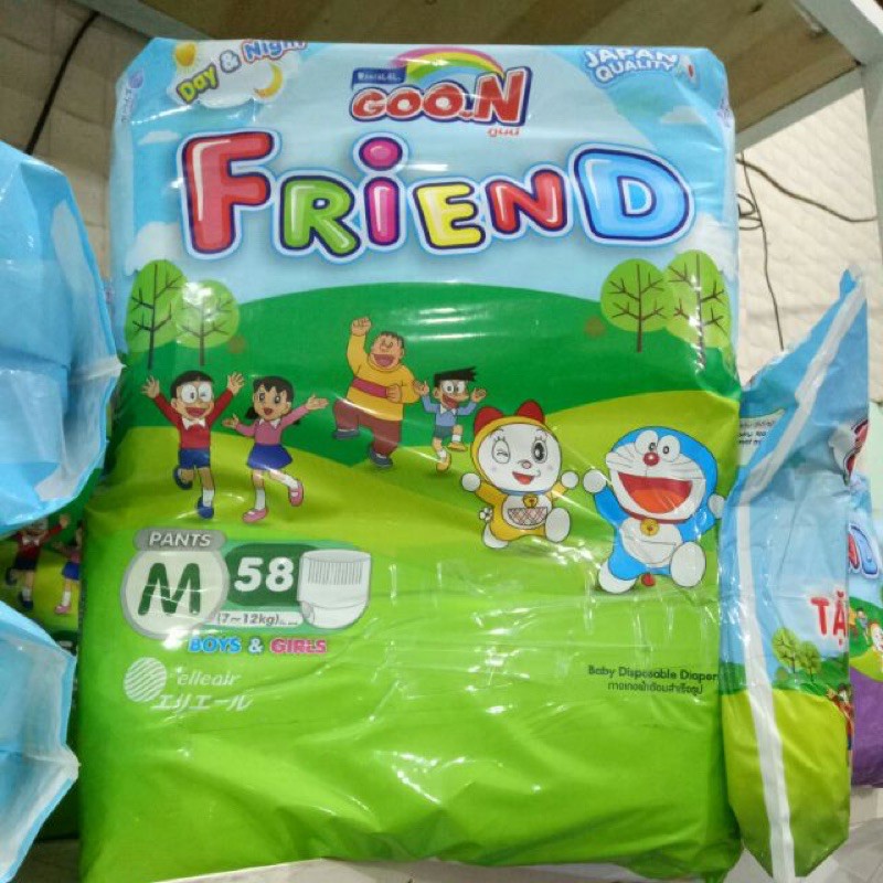 Combo tã quần goon friend sizeM58+5 miếng