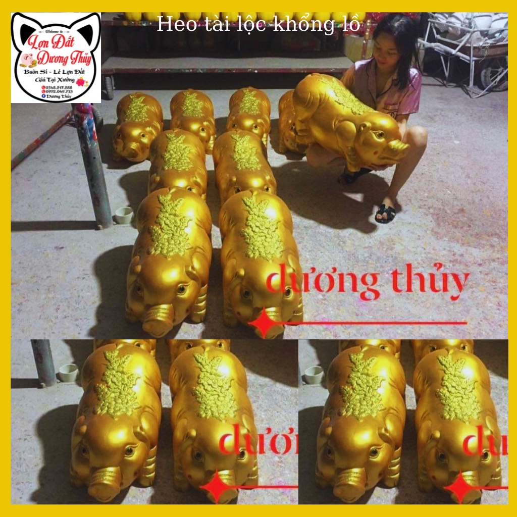 Lợn đất tiết kiệm tài lộc khủng lồ / Ảnh + video thật