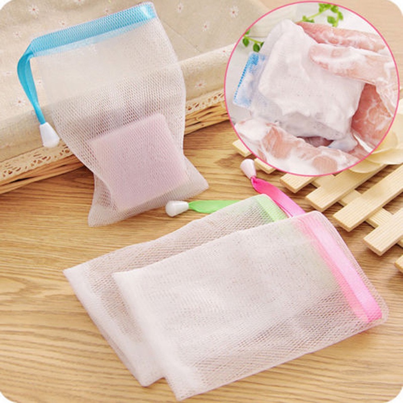 [Hàng mới về] 10 Túi lưới đựng xà phòng chăm sóc da tiện lợi chất lượng