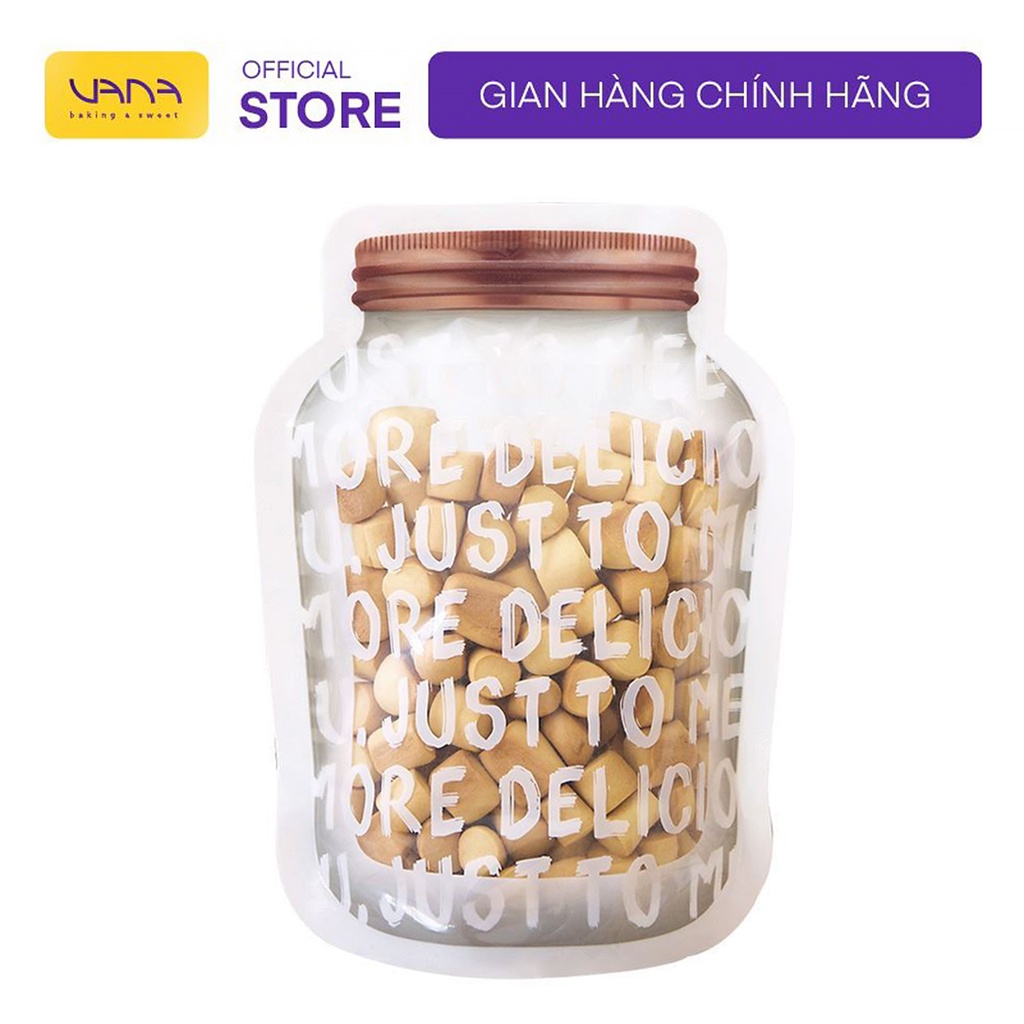 TÚI ZIP ĐỰNG BÁNH QUY JAR OF COOKIES 14X19CM