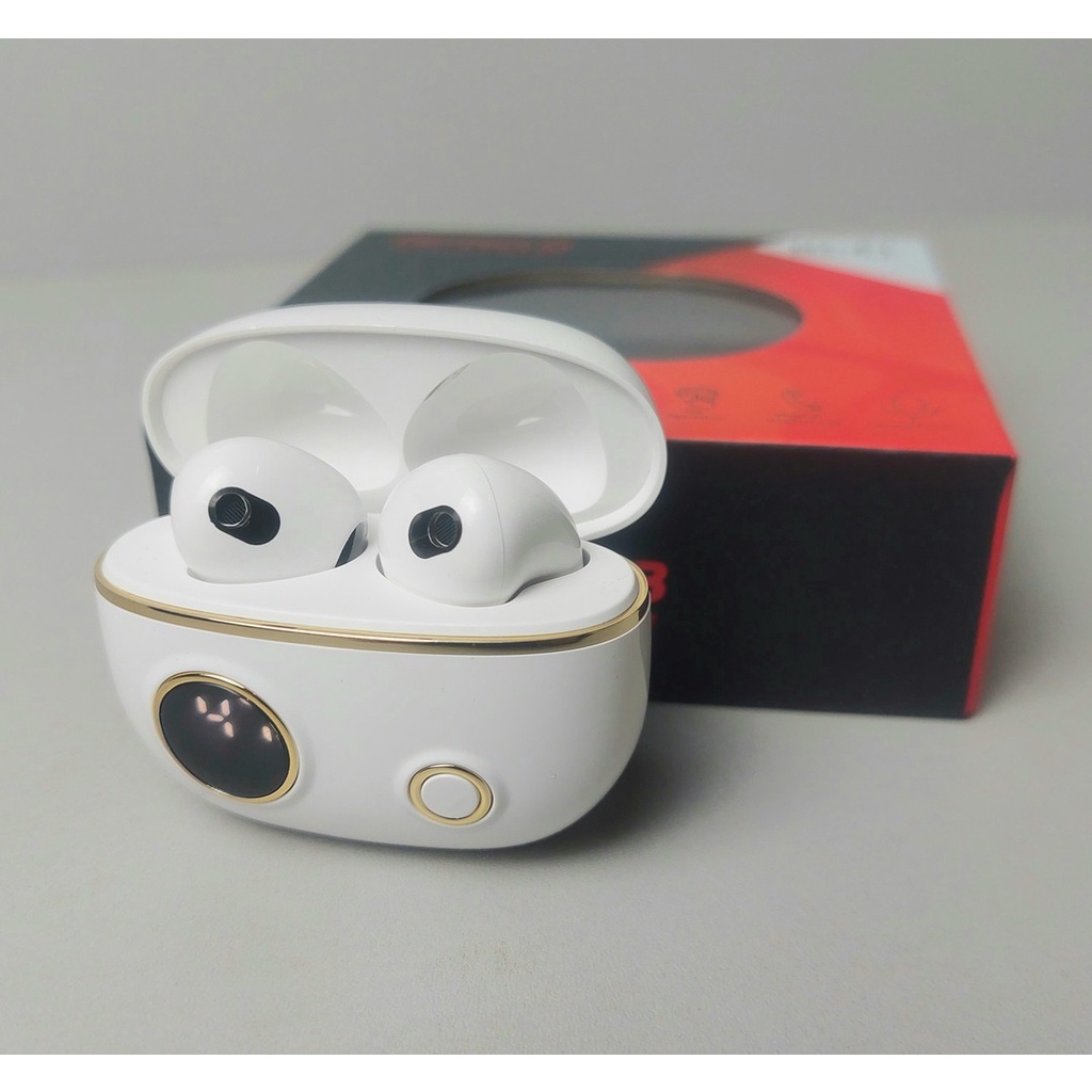 Tai nghe inear APRO 8 bluetooth TWS (màu trắng). Tai nghe thể thao, chống nước. NGHE NHẠC HAY