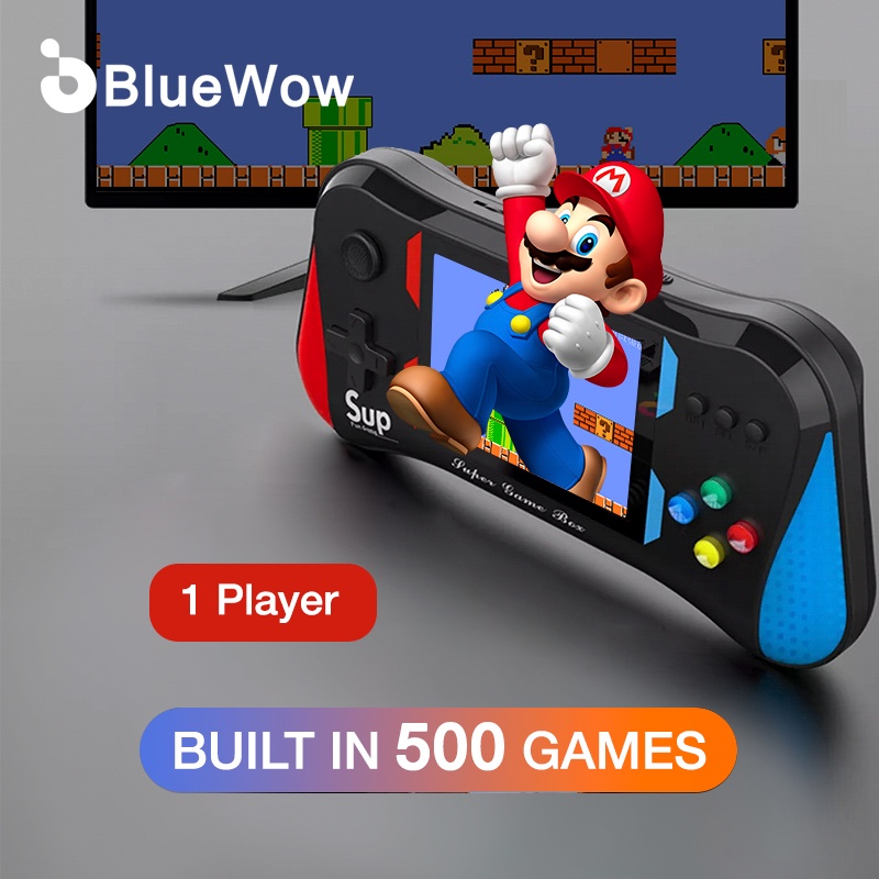 Máy Chơi Game Cầm Tay Blueow X7M Cổ Điển Mini 500 Trò Chơi Hỗ Trợ TV Và Hai Người Chơi Cho Trẻ Em
