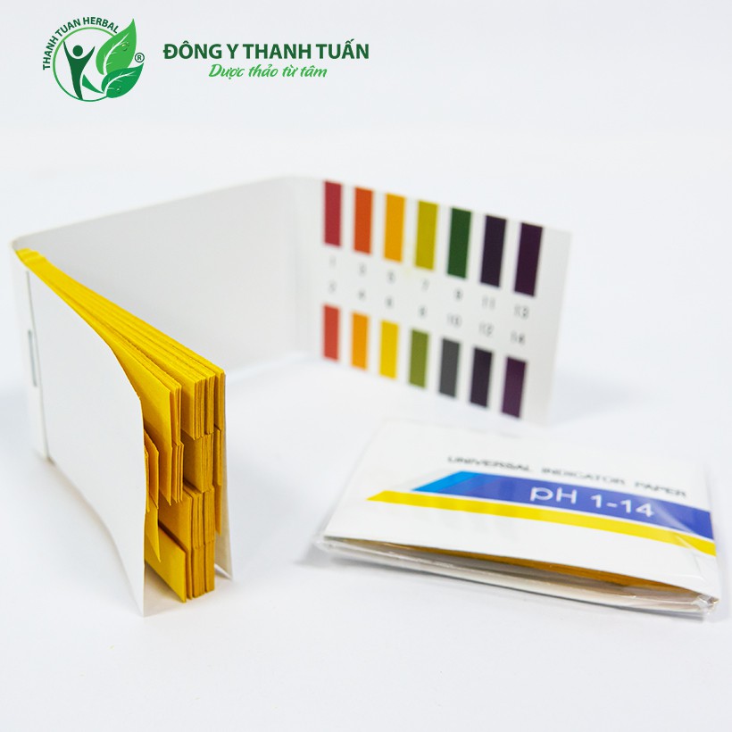 Giấy Quỳ Tím Thử Độ pH Thang Đo Từ 1 Đến 14 - 80 miếng kèm bảng màu - Thử rò ối, rỉ ối ở bà bầu, kiểm tra độ pH hồ cá ..