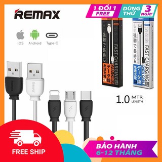 Cáp Sạc Iphone, Samung, ..., Hỗ Trợ Sạc Nhanh, Lightning, Type-C, Micro, Chính Hãng REMAX RC-134 - Hàng Chính Hãng