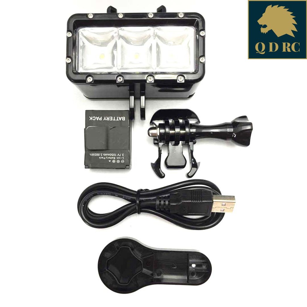 Đèn Lặn Biển LED Chống Nước Gắn Máy Quay Hành Trình GoPro Kèm Pin Sạc GL-30 QUADVIC.COM N00048 | BigBuy360 - bigbuy360.vn