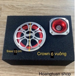 Loa Crown 6 đế vuông tích hợp bluetooth