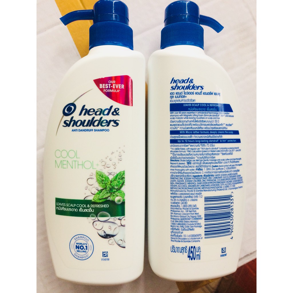 Dầu gội Head &amp; Shoulders Sạch gàu, bạc hà mát rượi 625ml