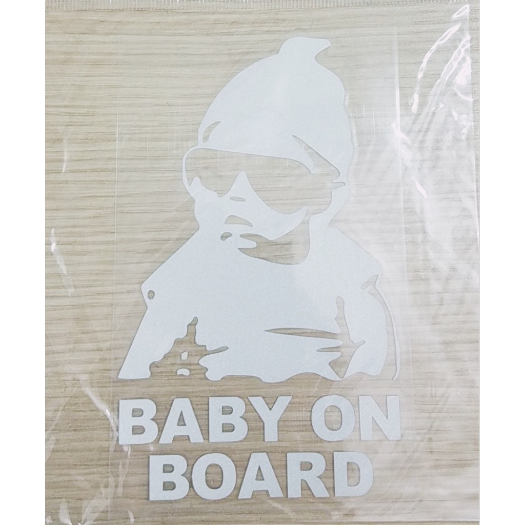 Tem trang trí decal BABY ON BOARD - decal trang trí ô tô, xe hơi