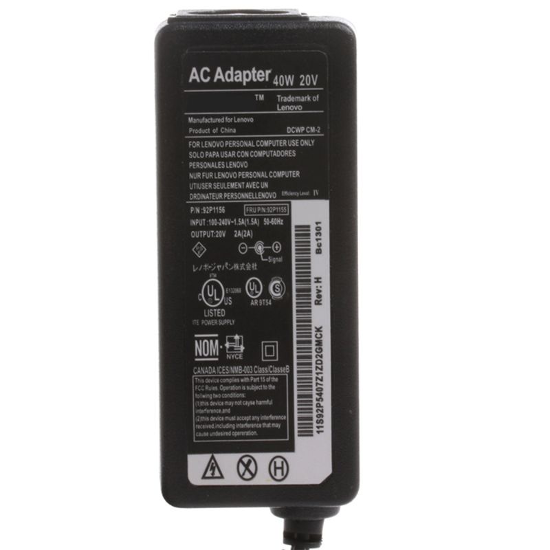 Bộ sạc Laptop Lenovo mới 5.5x2.5mm 20v 2a 40w