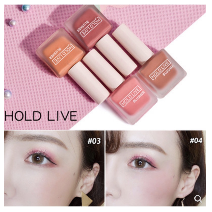 Má hồng dạng kem Hold Live Fruit Juice Blusher, óng ánh tự nhiên, bền màu không thấm nước (12.5g) | BigBuy360 - bigbuy360.vn