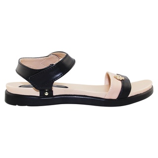 Sandal đế bằng nữ Bita's SYN.240 (Đen + Kem + Xám)