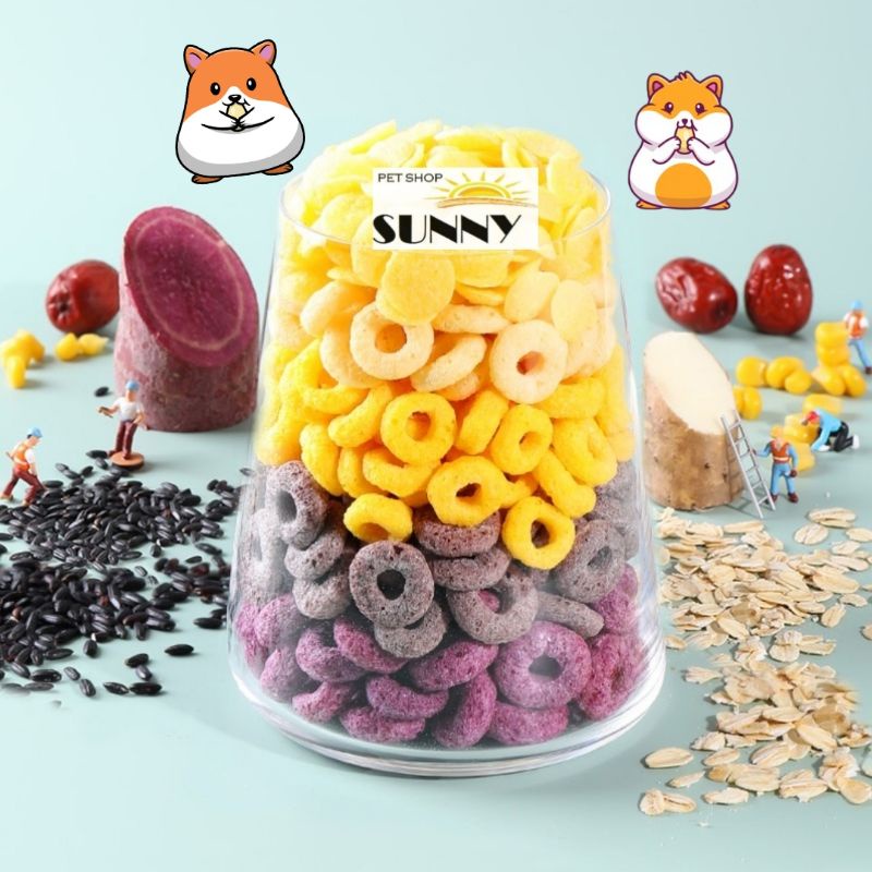 Ngũ cốc rau củ dạng snack cho hamster