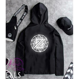 ÁO KHOÁC DÙ 2 LỚP NAM NỮ - IN PHẢN QUANG HÌNH NGÔI SAO BÍ ẤN VÀ ẤN TƯỢNG