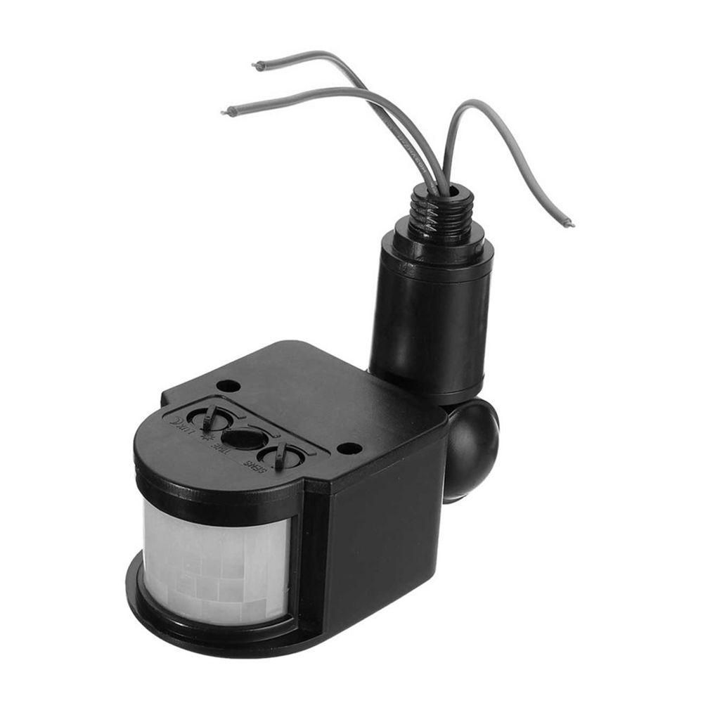 Công Tắc Đèn Hồng Ngoại PIR Màu Đen Cho Đèn LED AC 220V