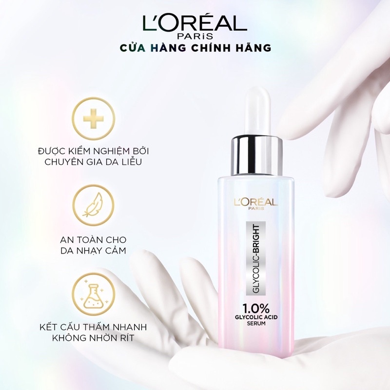 Serum L'Oreal Paris Glycolic Bright 1.0% Glycolic Acid (AHA) 30ML