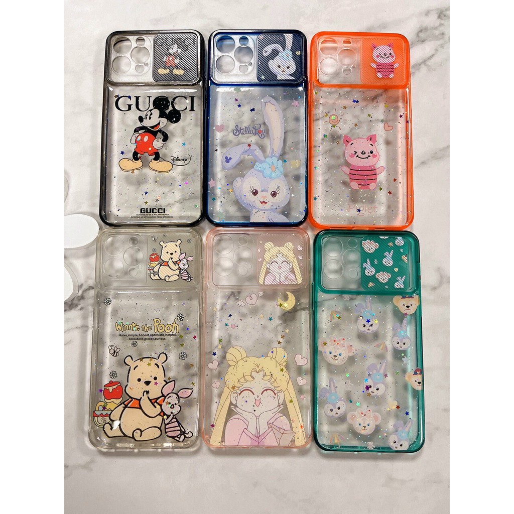 Ốp lưng iphone nắp trượt Camera cute 6 / 6s / 7 / 8 / plus /  X / XR / XS / 11 / 12 / MINI / PRO / MAX