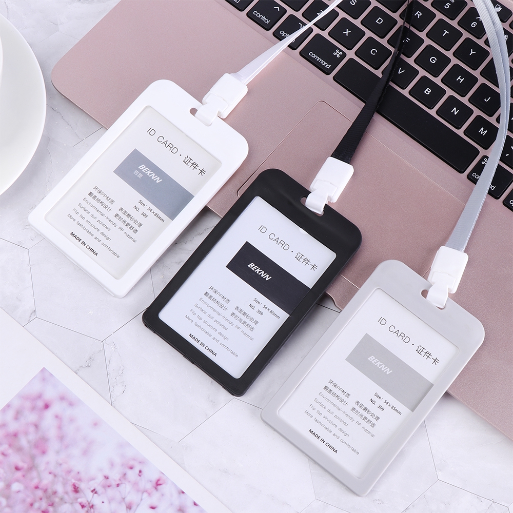 Dụng cụ đeo thẻ bằng silicone độ bền cao tiện dụng cho học sinh/nhân viên văn phòng