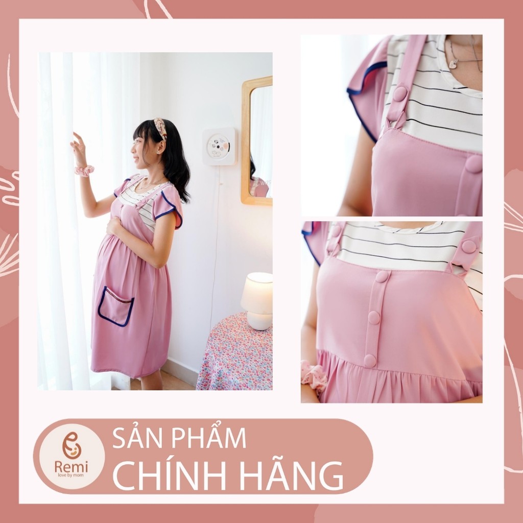 Đầm Bầu Công Sở Remi Váy Bầu Dáng Suông