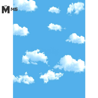Backdrop Cho Đám Mây Xanh Dương M5 5x7ft