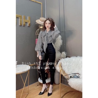 Sơmi lụa ziczac