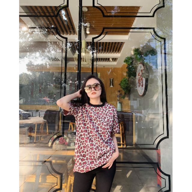 Áo len dạ hoạ tiết da báo | BigBuy360 - bigbuy360.vn