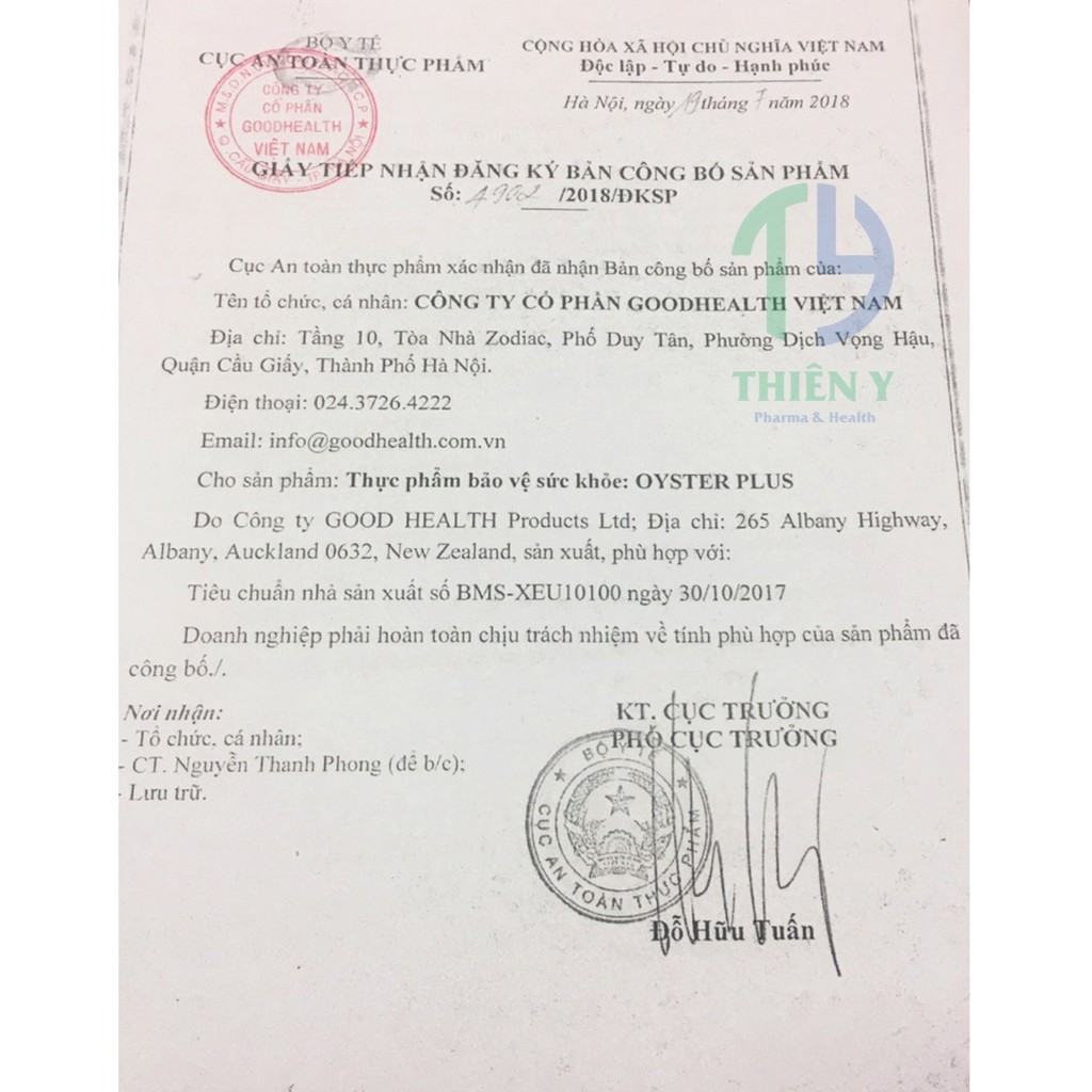 Tinh Chất Hàu Oyster Plus Goodhealth, Tăng Cường Sinh Lý Nam, Hộp 60 Viên, Nhập Khẩu Chính Hãng - Thiên Y Pharmacy | BigBuy360 - bigbuy360.vn