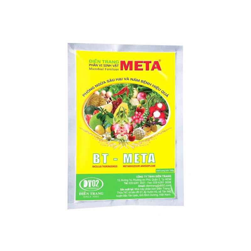 Chế phẩm vi sinh BT META xử lý đất ngừa sâu đục thân sùng đất nấm bệnh