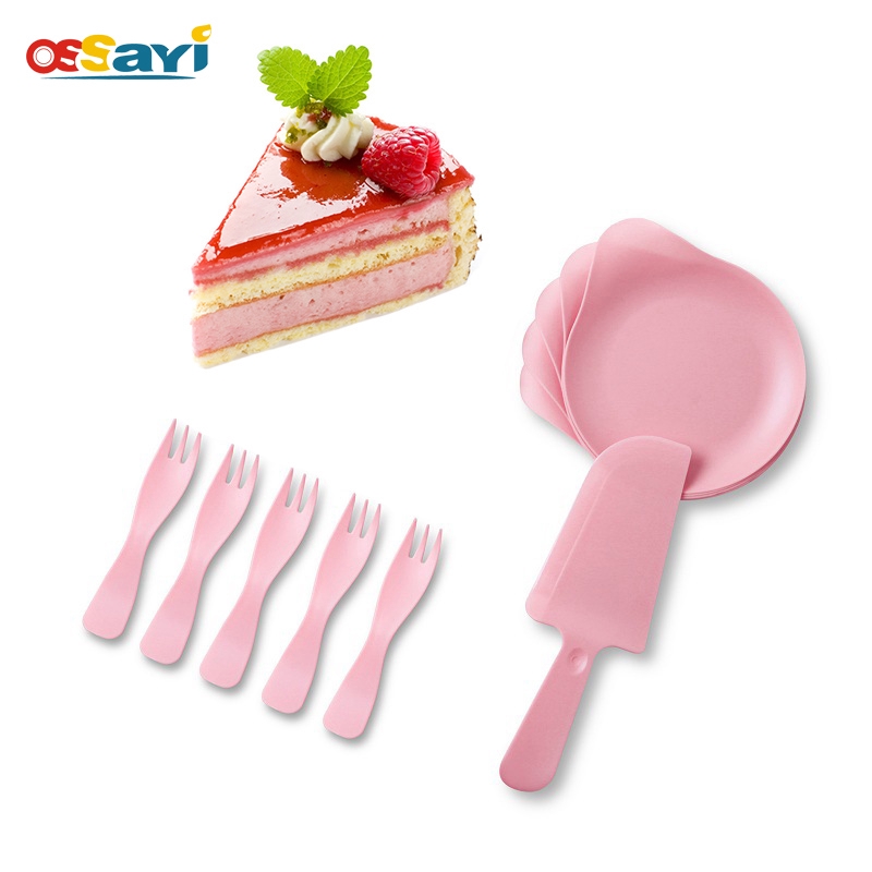 Bộ dụng cụ ăn OSSAYI bằng nhựa dành cho 5 người trong tiệc sinh nhật