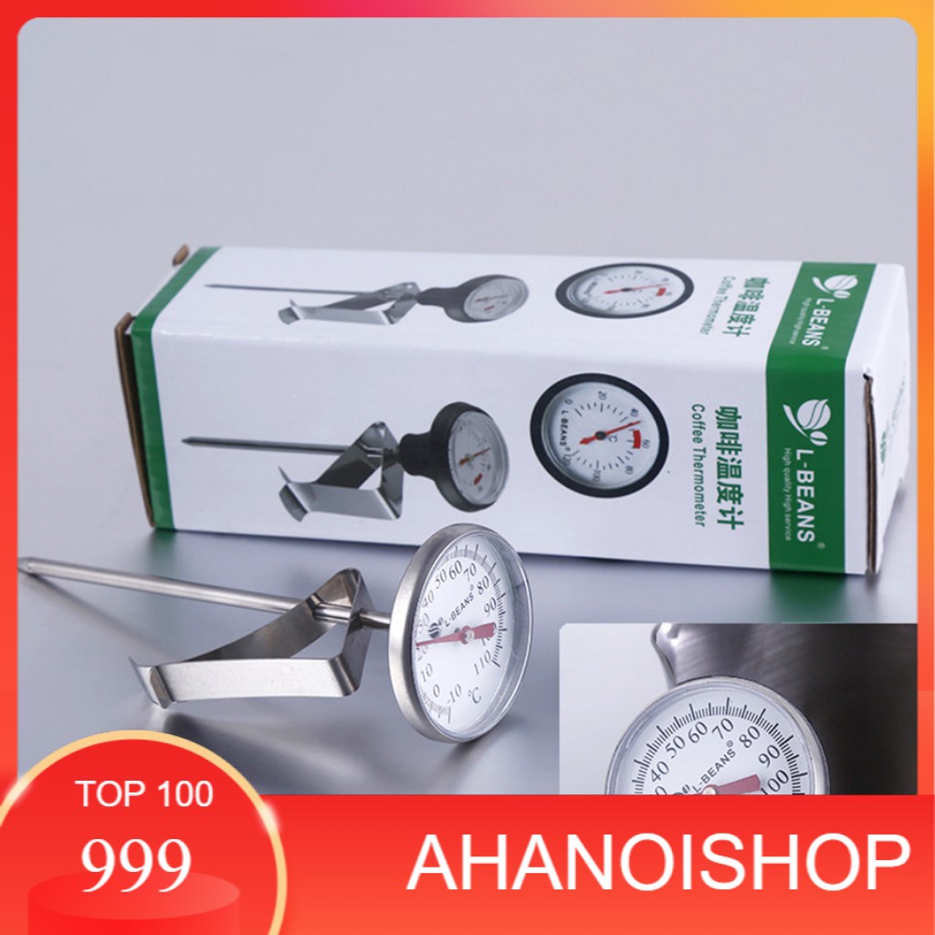 Đồng hồ đo nhiệt bằng cơ, nhiệt kế cơ L-Beans, dùng đo nhiệt độ trong pha chế chuyên nghiệp chính xác