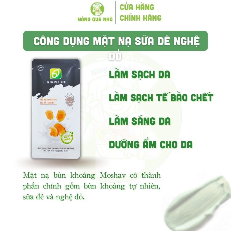 Mặt Nạ Bùn Khoáng The Moshav Farm Detox Da, Làm Sáng Da, Giảm Mụn