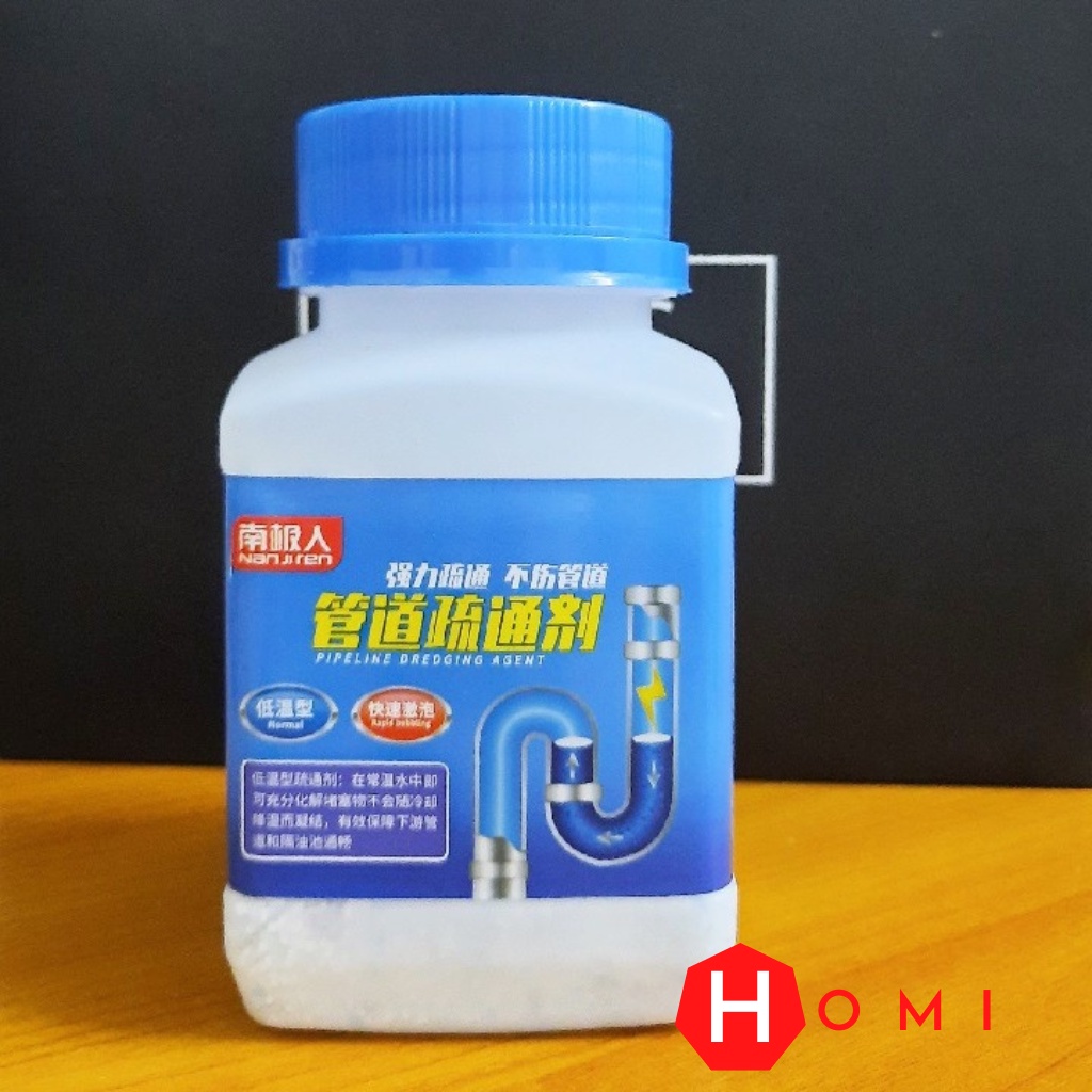 Bột thông cống Toilet, Chậu rửa mặt, Bồn rửa bát – Xử lý tắc nghẽn đường ống, bồn cầu cực mạnh, Khử mùi hôi - Dhomi