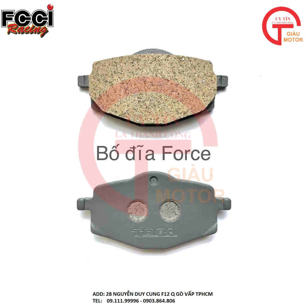 BỐ THẮNG DĨA XE YAMAHA  FORCE HÃNG FCCI THÁI LAN CHO XE MÁY